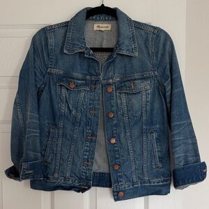 Madewell Indigo Denim Jacket with Copper Accents